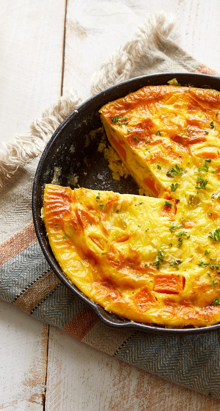 JUST Egg frittata in cast iron skillet